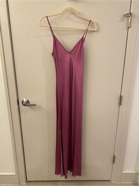 enza costa pink dress Enza Costa Brushed Rib Square Neck Mini Dress in Plastic Pink